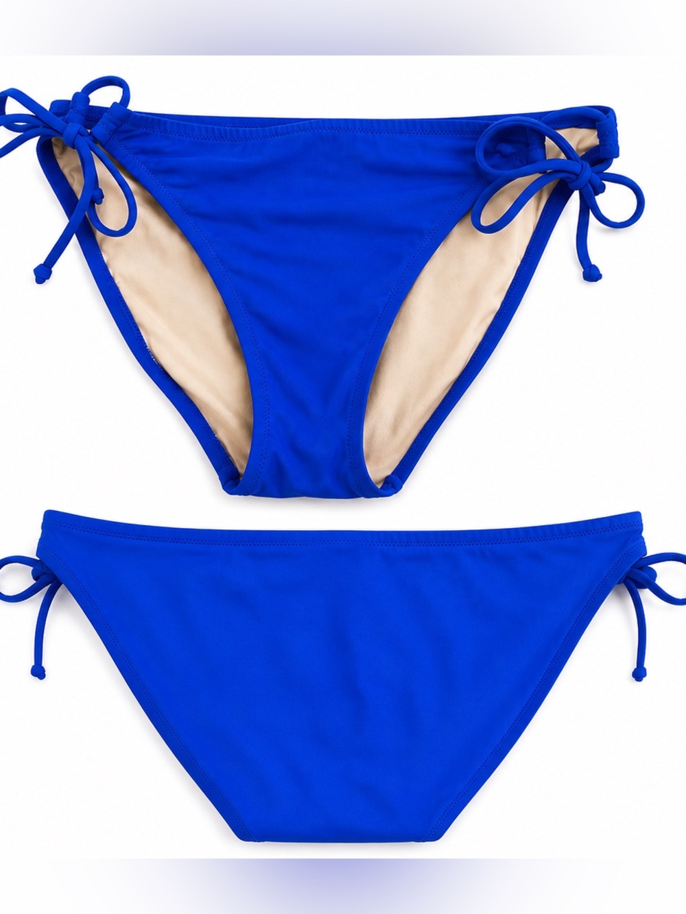 Victoria’s Secret Blue Tie-Side Bikini Bottoms – Size Large